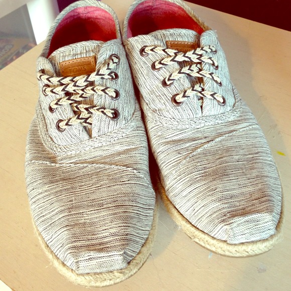 Space Gray Dyed TOMS Cordones