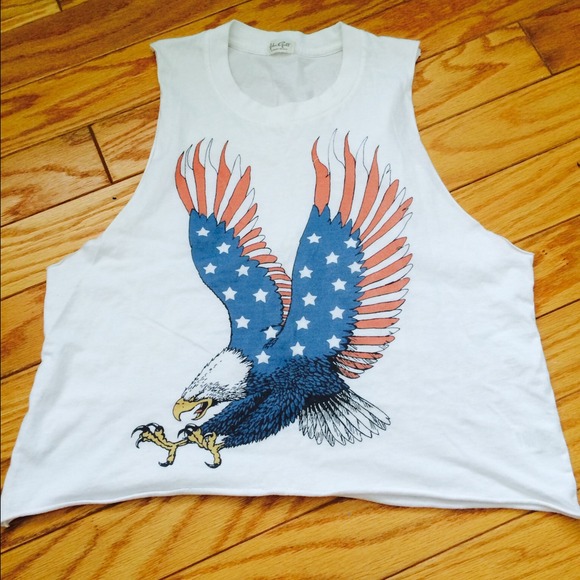 SOLD ON EBAY! Brandy Melville Eagle Tank (White) - Picture 2 of 4