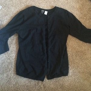 BP black sweater button up