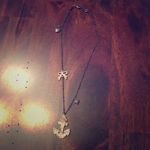 Betsey Johnson anchor necklace