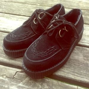 Black Suede Creepers