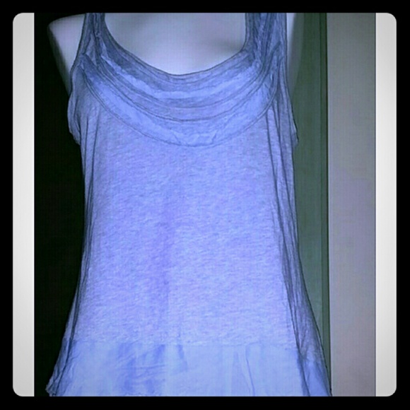BlueGrey and green Banana Republic tank