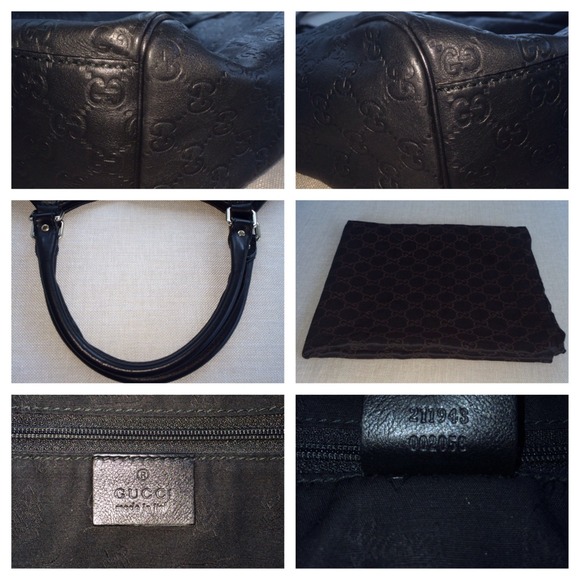 ❌SOLD❌Gucci Guccissima Black Handbag - Picture 3 of 3