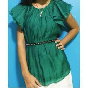 BCBG MaxAzria dress shirt with bolero sleeves