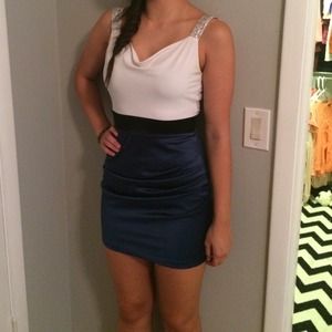 Blue and white Cocktail dress