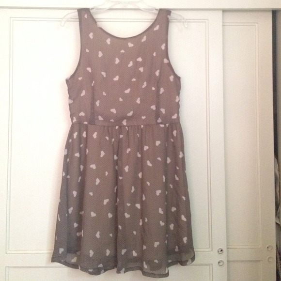 Heart-printed mini dress - Picture 1 of 3