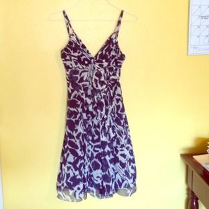 BCBG silk print dress