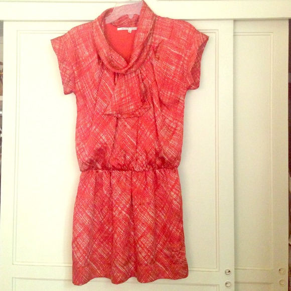 Orange minidress blouse