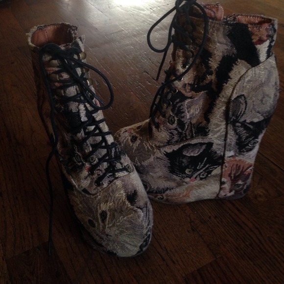 Jeffrey Campbell "meow" wedges.