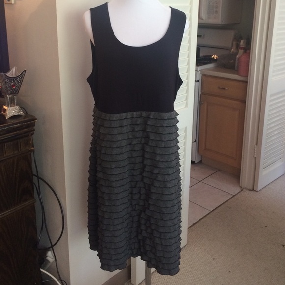 Black and grey dress