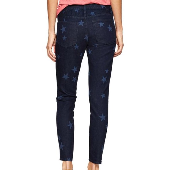 🎀HP🎀 GAP Star Print Dark Demin Skinny Jeans - Picture 4 of 4