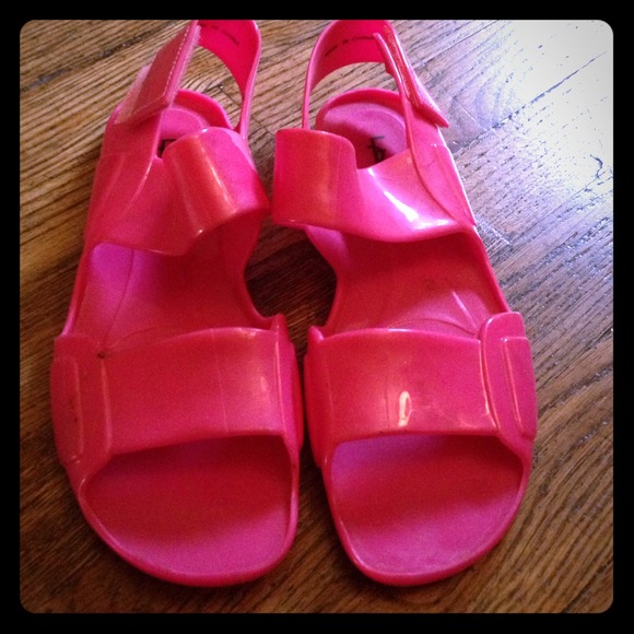 Never worn jelly slip-on sandal.
