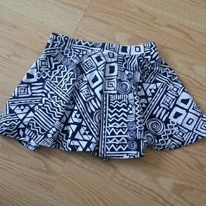 Forever 21 Tribal Print Skater Skirt
