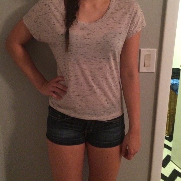 Dark wash shorts