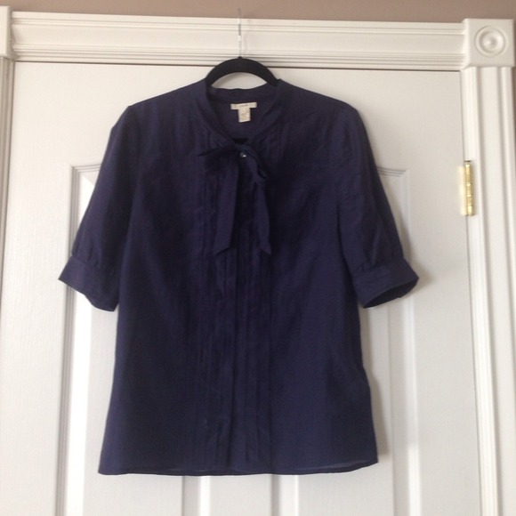 J.Crew bow front blouse