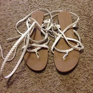 Tie up sandals!