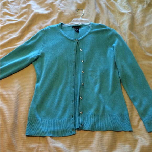 Turquoise  Cardigan Sweater