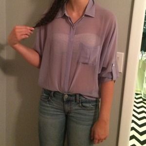 Sheer lavender blouse