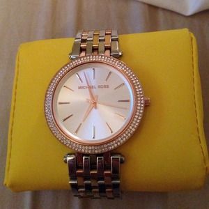 Price reduced! Rose gold/silver Michael Kors watch