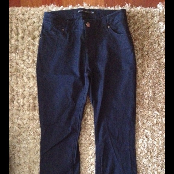 Zara Woman Pants in Midnight Blue