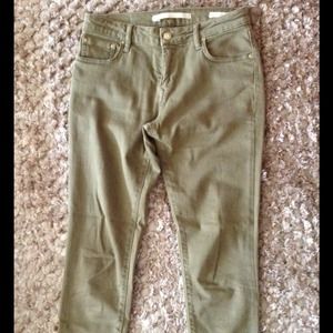 Zara Woman Slim Fit Jeans in Army Green