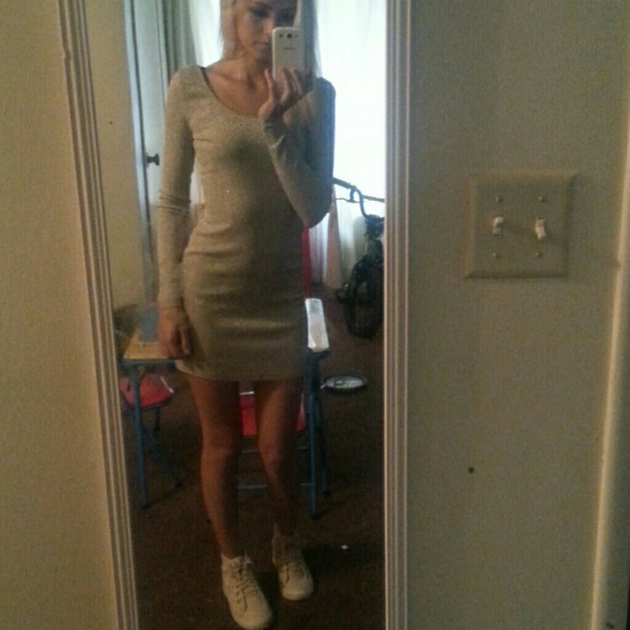 h&m sparkly bodycon dress