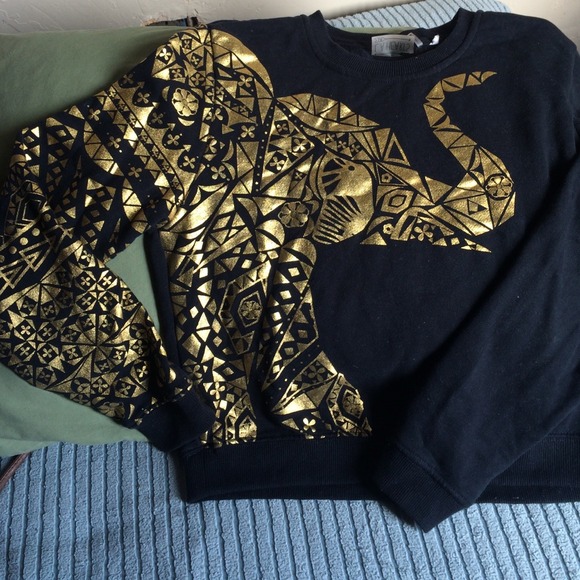 Gold Elephant Crewneck