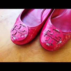 Pink Tory Burch flats
