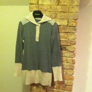 FREE PEOPLE Anthropologie Gray Knit Long Sweater