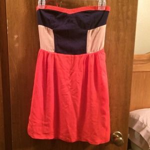Sparkle and fade coral dress