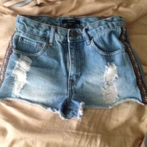 High waisted shorts