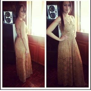 ✳AGACI NUDE LACE MAXI