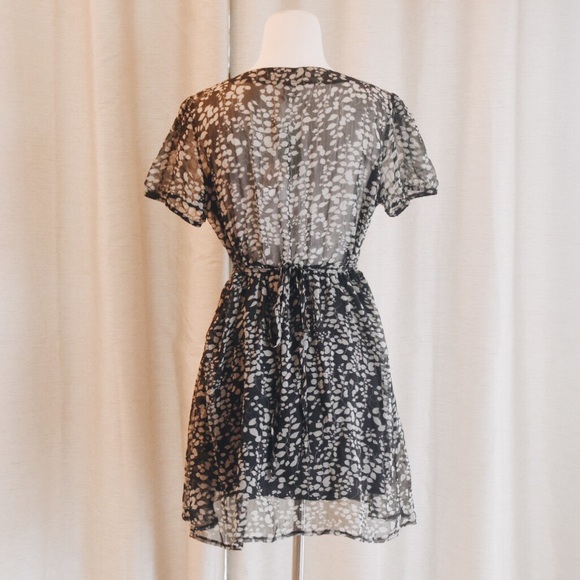 Fully Lined Sheer Floral Ditzy Dress - Picture 2 of 2