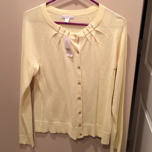 Yellow cardigan