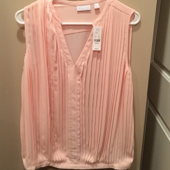 Pink sleeveless top