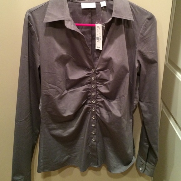 Brand new gray blouse