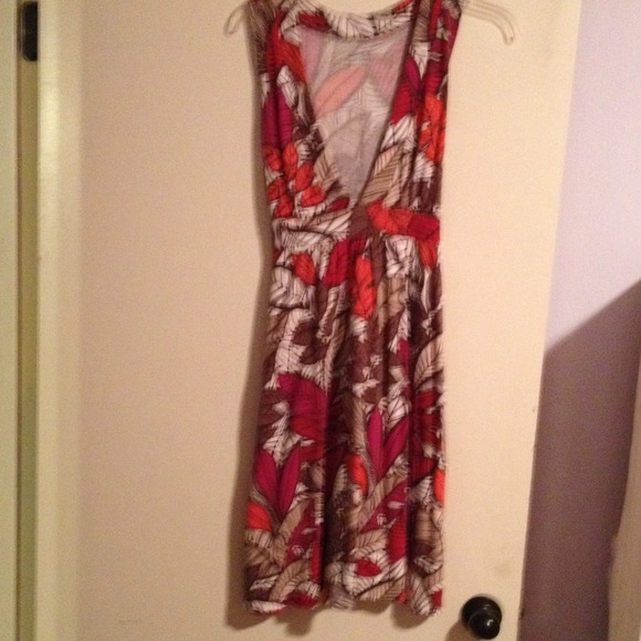BUNDLE-Leaf print dress, blk/wht pattern dress