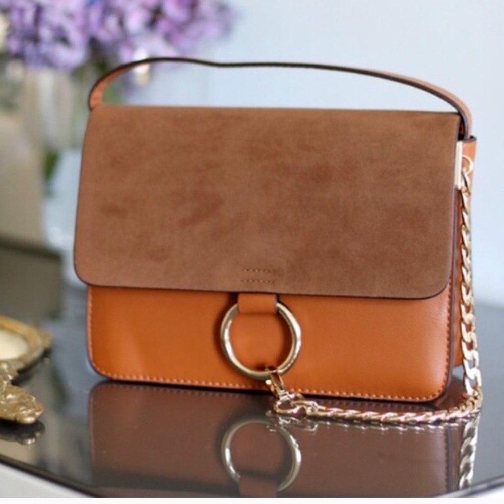 Cute Brown Mini Cross body structured bag - Picture 1 of 2