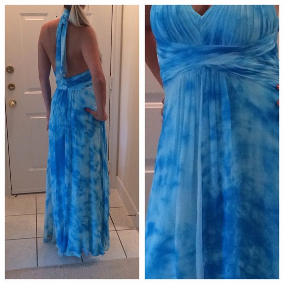 Aidan Mattox high low evening dress. - Picture 2 of 3