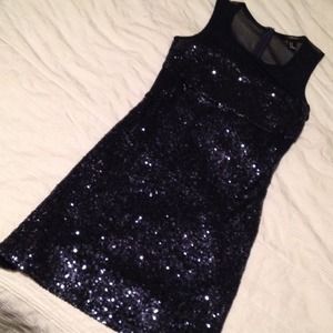 NWOT blue sequin dress