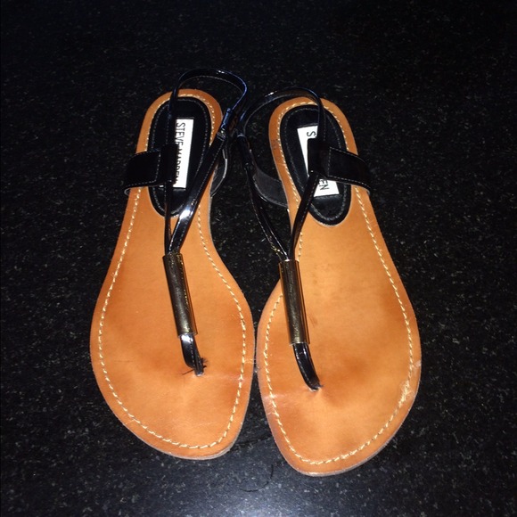 black Steve Madden sandals