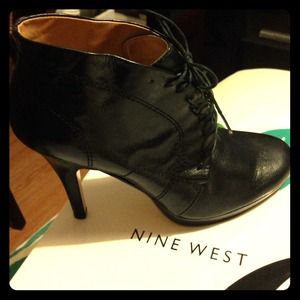 Nine West LaceUp Oxford Ankle Bootie
