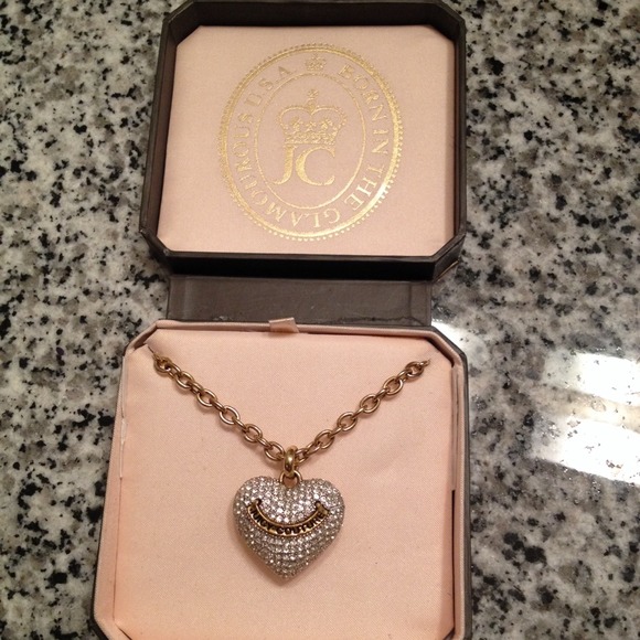 Juicy Couture heart necklace.