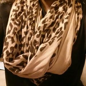 Animal printed circle scarf