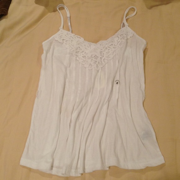 Aeropostale Tops - Pleated lace tank and AE tank top bundle
