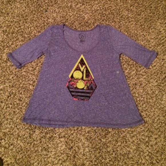Purple flowy top