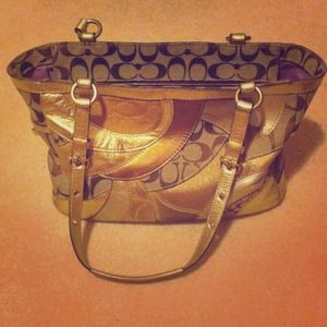 Gold Coach purse