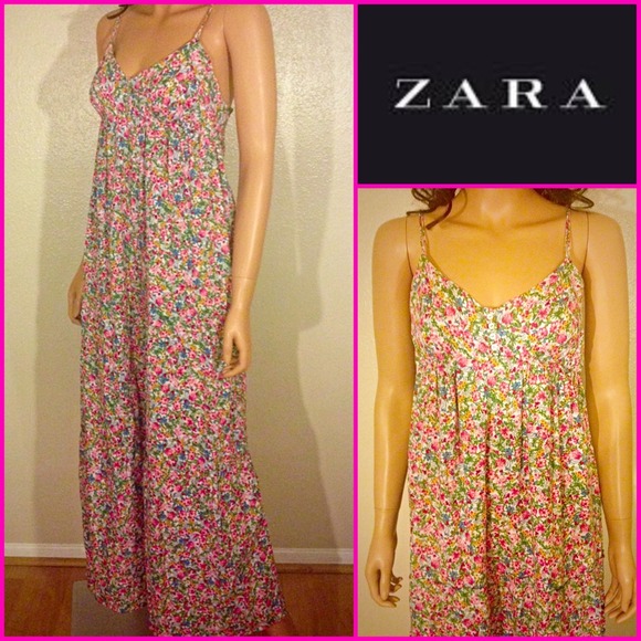 Zara Dresses & Skirts - SOLD ZARA Floral Maxi Dress Sz L SALE