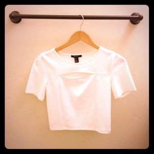 🎉Host Pick 9/2🎉 F21 White Crop Top