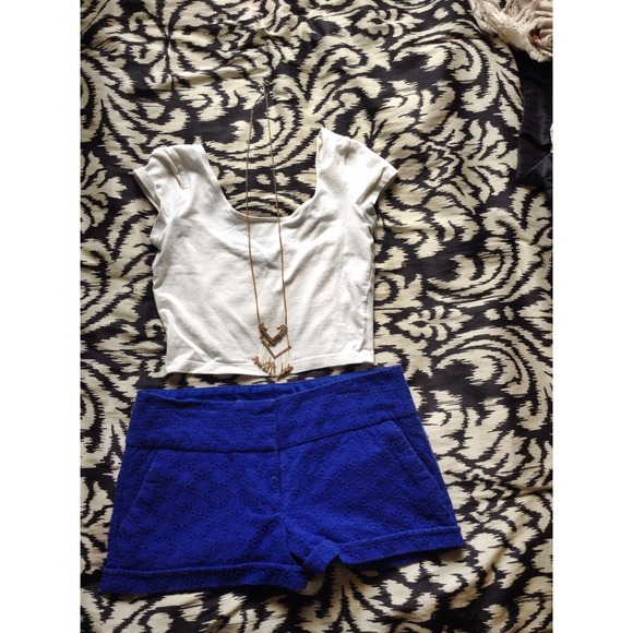 Blue shorts